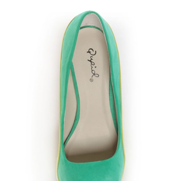 TT: Qupid Penelope 44X Sea Green Color Block - Picture 6 of 15